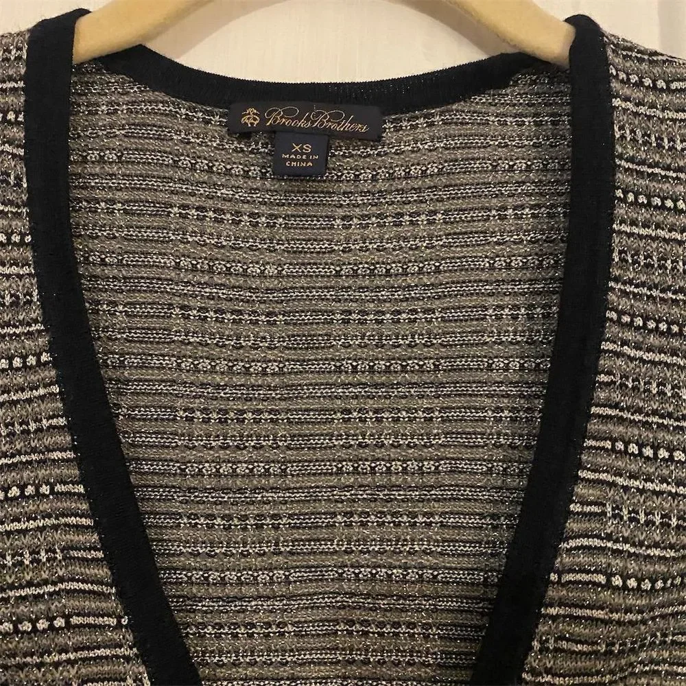 Brooks Brothers Navy and White Women's Cardigan Set - Picture 12 of 14
